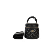 Chanel Black 22S Top Handle Mini Vanity Bag